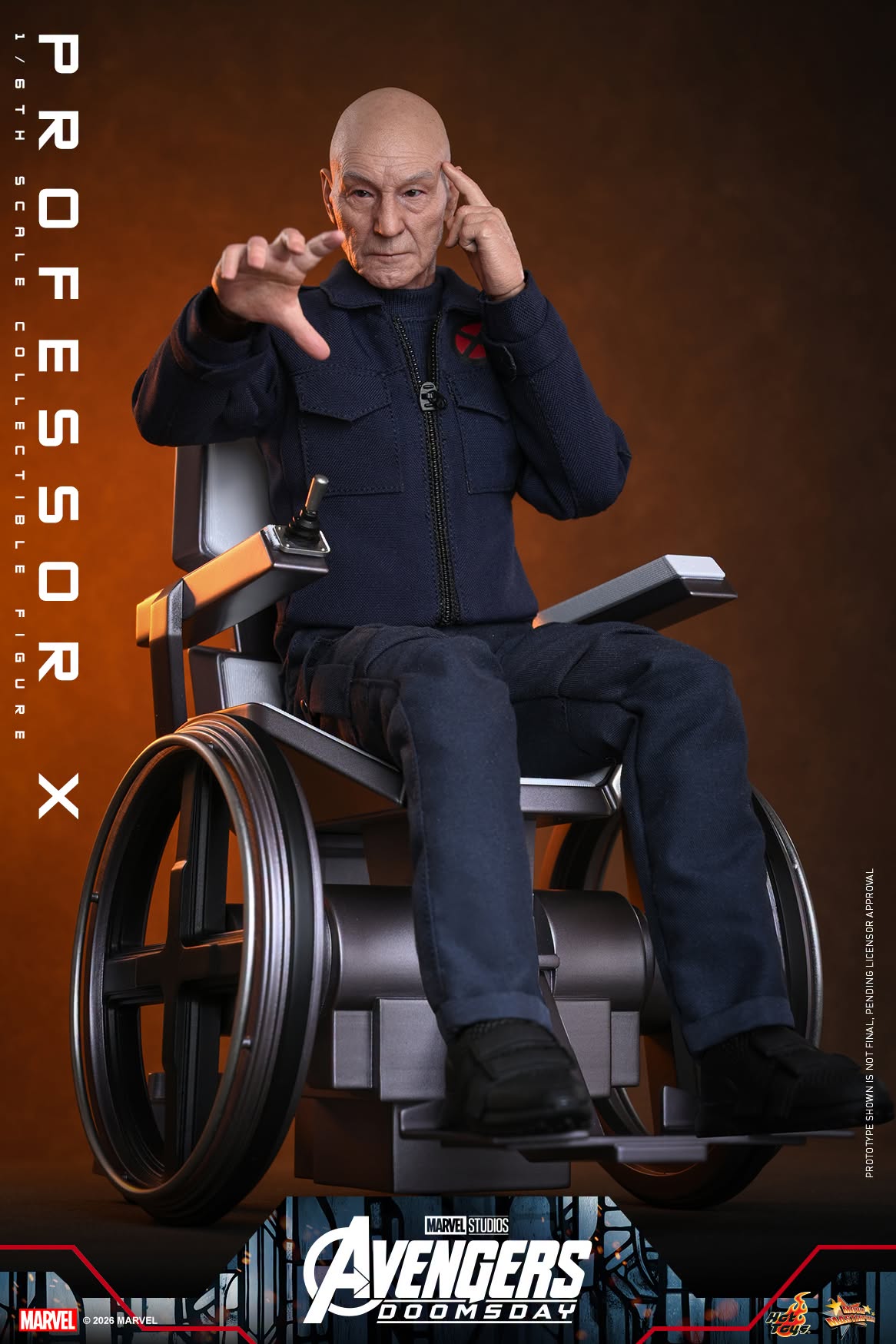 Pre-Order Hot Toys Marvel Avengers Doomsday Professor X Sixth Scale Figure MMS917
